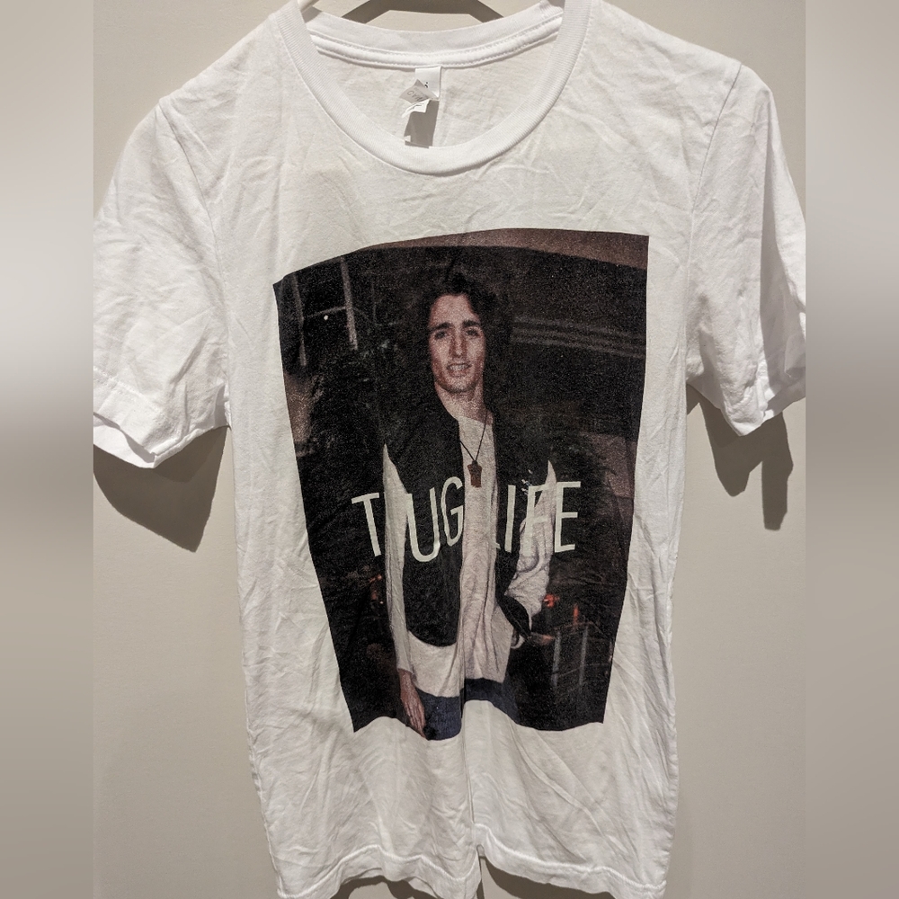 White Thug life Justin Trudeau shirt
